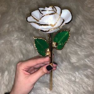 Frozen 24k gold dipped rose